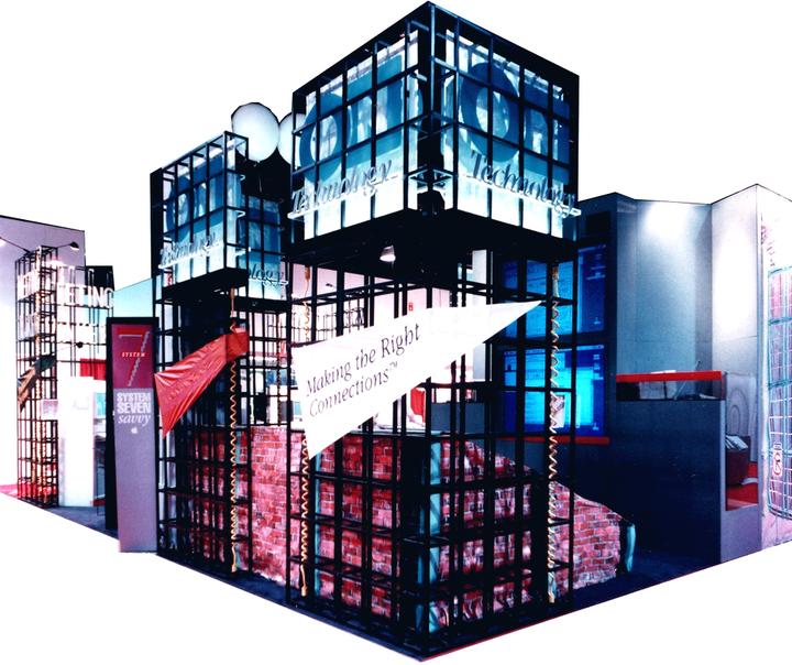 Stand textile pour un salon professionnel — vue 3